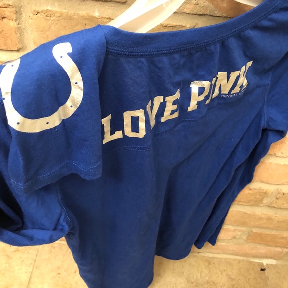 PINK Victoria's Secret Blue Long Sleeve Tee - Picture 3 of 3